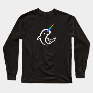 Rainbow Narwhale Long Sleeve T-Shirt